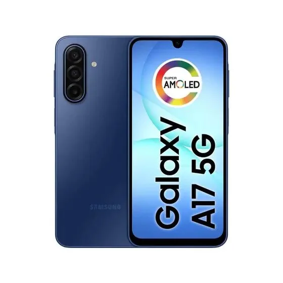 Smartphone Samsung Galaxy A17 5g 256gb - Azul, Ram 8GB, Tela 6.7", Câmera Tripla 50mp + Selfie 13mp