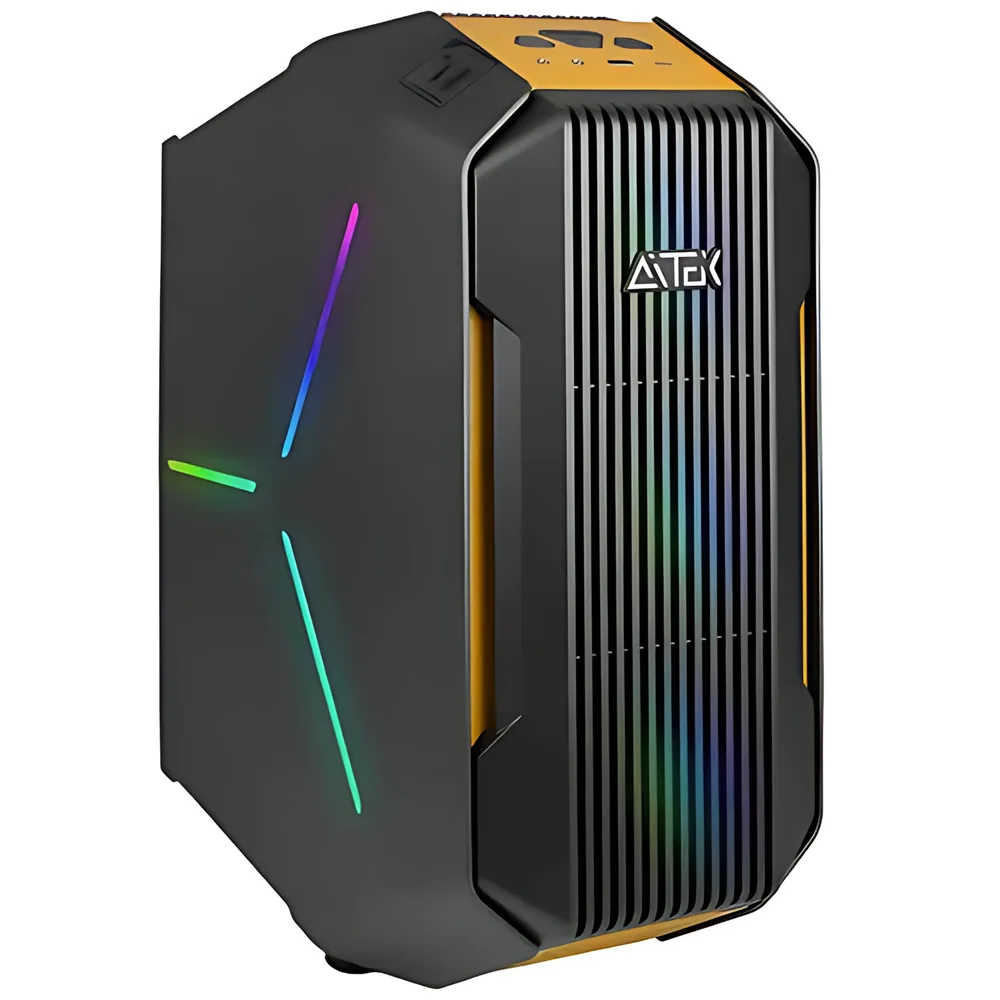 Gabinete Gamer Mid Tower para Computador, M-ATX ITX USB Tipo C Resfriamento Otimizado Aitek - DELTA-HYPERION GM Gabinete Gamer Mid Tower para Computador, M-ATX ITX USB Tipo C Resfriamento Otimizado Aitek - DELTA-HYPERION GM