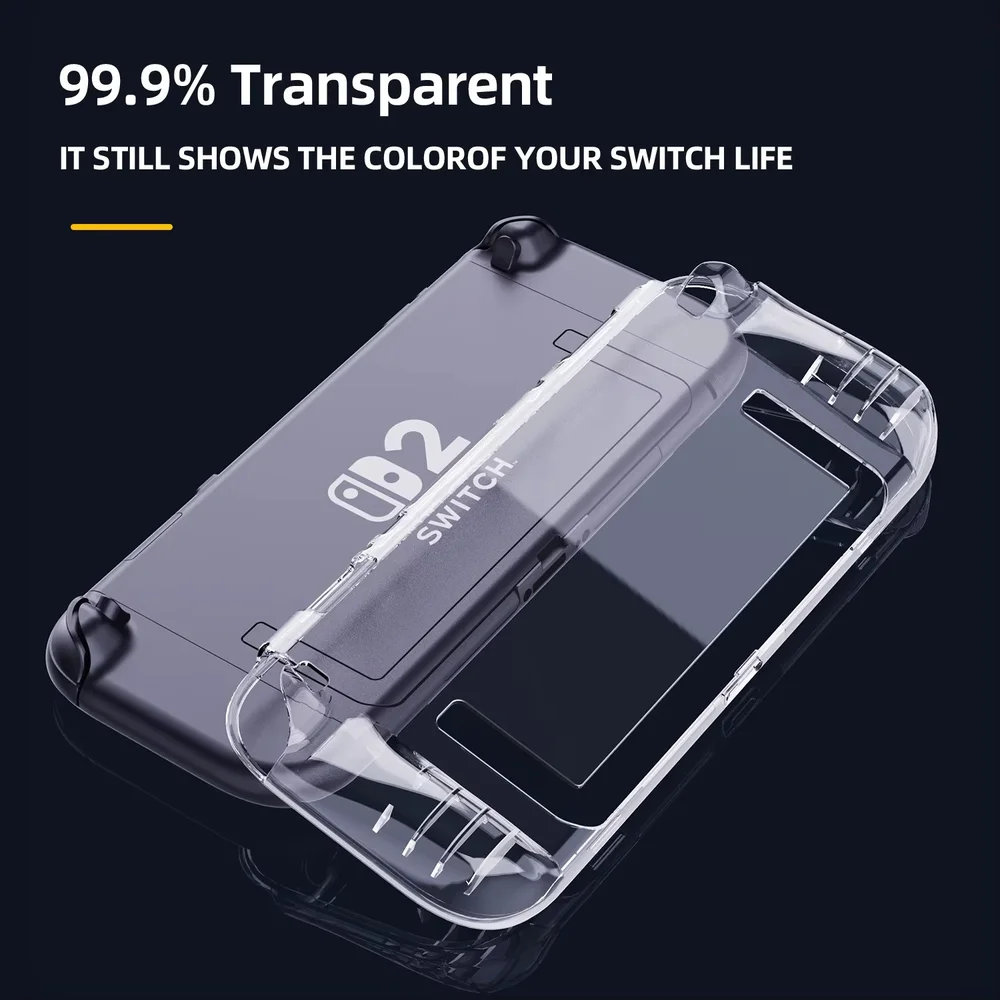 Capa Nintendo Switch 2 Silicone Flexível Transparente Antichoque
