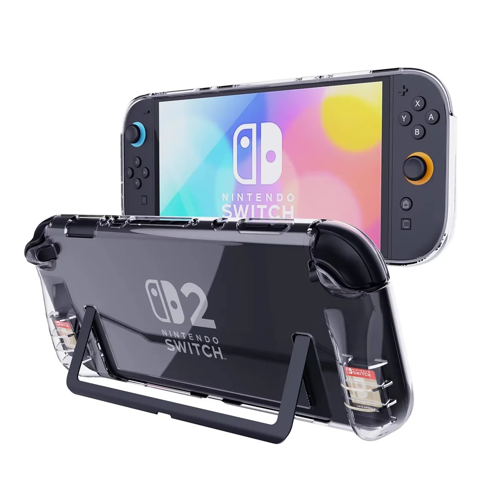 Capa Nintendo Switch 2 Silicone Flexível Transparente Antichoque