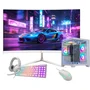 Computador PC Gamer Ryzen 5 3400g 32gb Ddr4 1TB Nvme Monitor 23" Curvo Com Adaptador Wifi