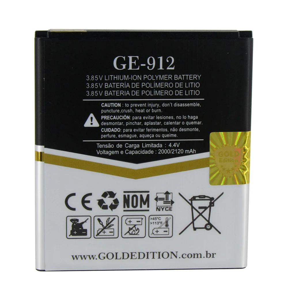 Bateria Gold Edition Ge-912 Compatível Moto E5 Play Je30