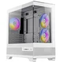 Gabinete Gamer Antec Cx500m RGB White Lateral De Vidro Temp 4mm Micro-atx/itx Com 3 Fans RGB 12