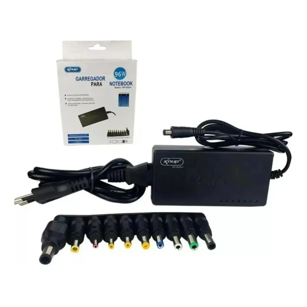 Fonte Notebook Universal 120w Completa Com 9 Plugues E Cabo Incluso - view 3