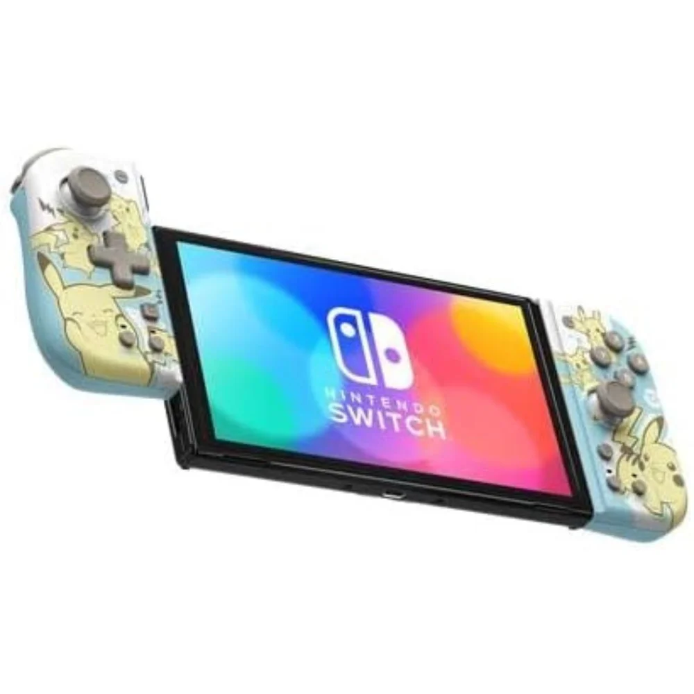 Controle Hori Split Pad Pokémon Pikachu Mimik Switch Celeste Controle Hori Split Pad Pokémon Pikachu Mimik Switch Celeste