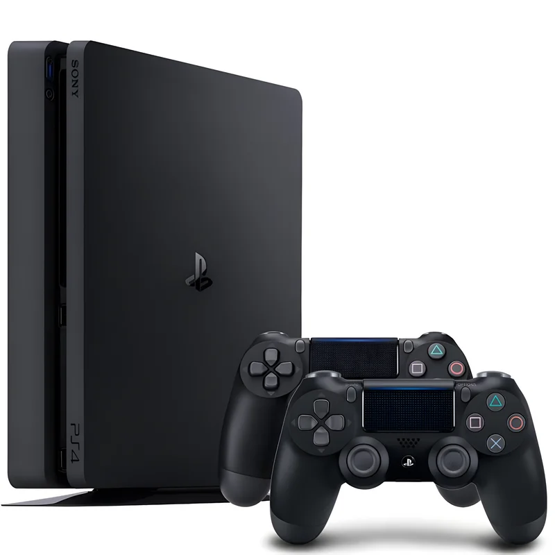 Ps4 Slim Console Playstation 4 + 2 Controle + Jogos Hdr Ps4 Slim Console Playstation 4 + 2 Controle + Jogos Hdr