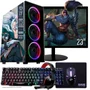 Computador PC Gamer Completo Tob Intel Core i7 SSD 240GB 8GB Teclado Mouse Mouse Pad E Headset Gamer Monitor 23” WINDOWS 10 Pro Trial
