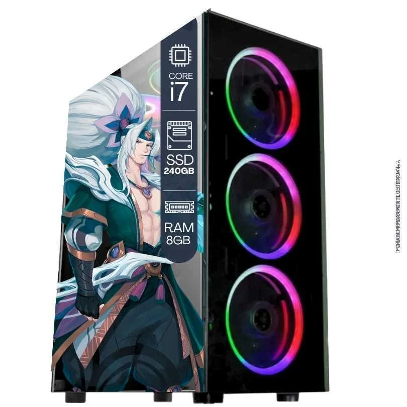 Computador PC Gamer Completo Balão.info Intel Core i7 SSD 240GB 8GB Teclado Mouse Mouse Pad E Headset Gamer Monitor 23” WINDOWS 10 Pro Trial - view 4