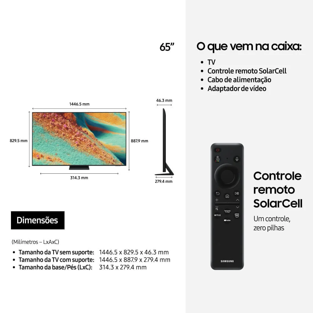 Samsung Vision Ai Tv 65” Neo QLED 4k Qn85f + Soundbar Hw-b650f Kit