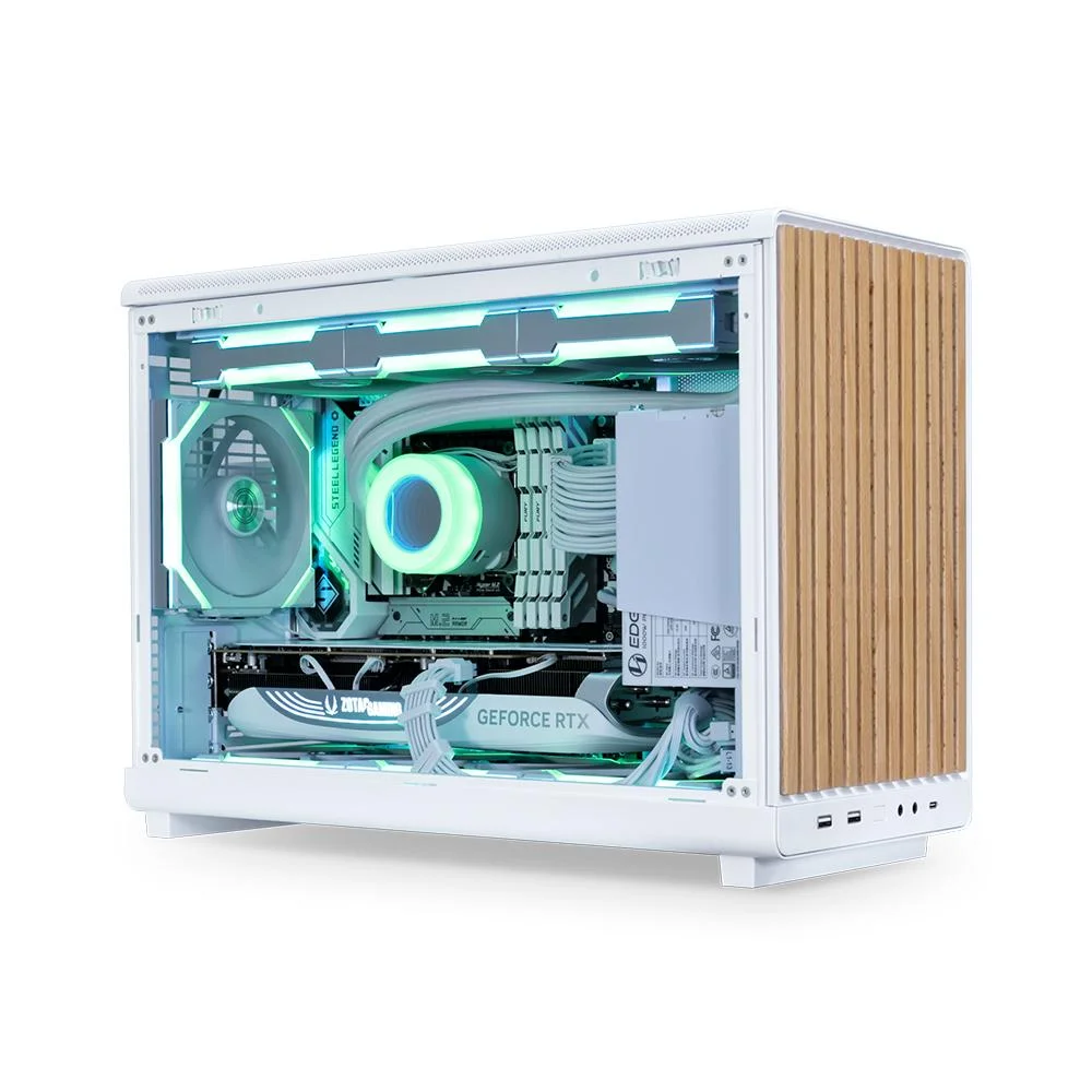 Gabinete Lian Li A3 Micro Atx Wood Edition Lateral Vidro Branco Gabinete Lian Li A3 Micro Atx Wood Edition Lateral Vidro Branco