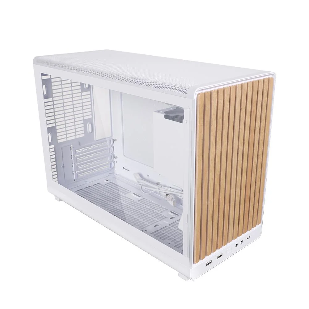 Gabinete Lian Li A3 Micro Atx Wood Edition Lateral Vidro Branco Gabinete Lian Li A3 Micro Atx Wood Edition Lateral Vidro Branco