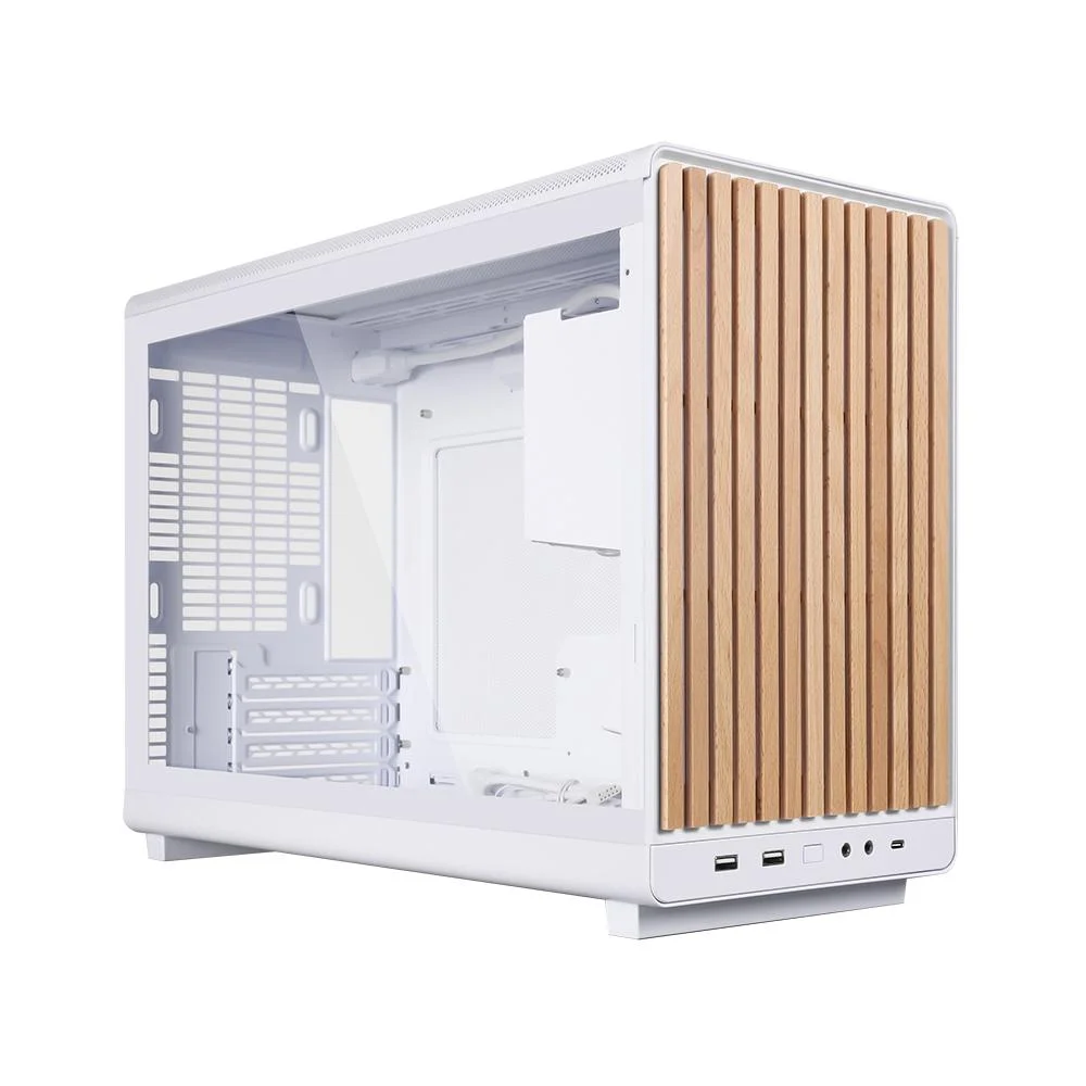 Gabinete Lian Li A3 Micro Atx Wood Edition Lateral Vidro Branco Gabinete Lian Li A3 Micro Atx Wood Edition Lateral Vidro Branco