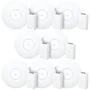 8 Roteadores Wifi 6 Access Point 5.3 Gbps + 8 Injetores Poe+ | 8 U6 Pro Ubiquiti Com 8 Fontes 48v 30w