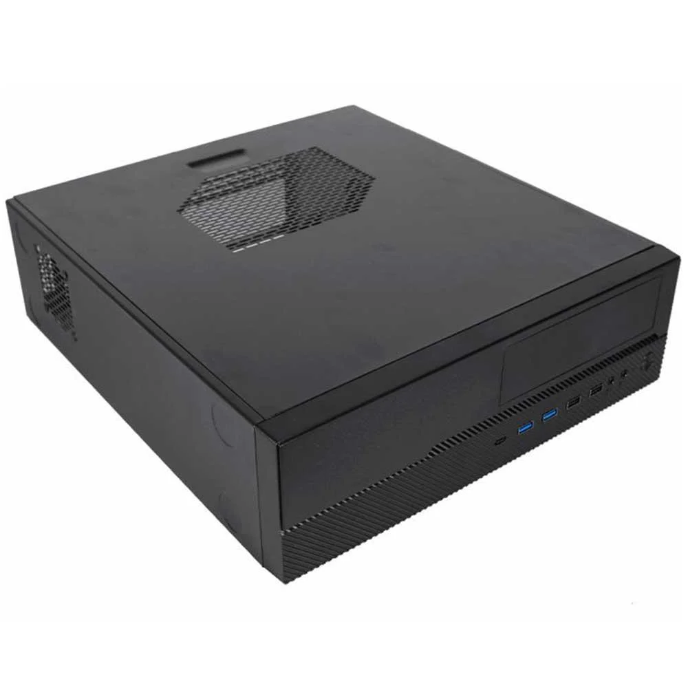 Gabinete K-mex Slim Micro Atx Gm-02td Com Fonte Ez-tfx300 80 Plus Bronze - Gm02tdxq5020b0x