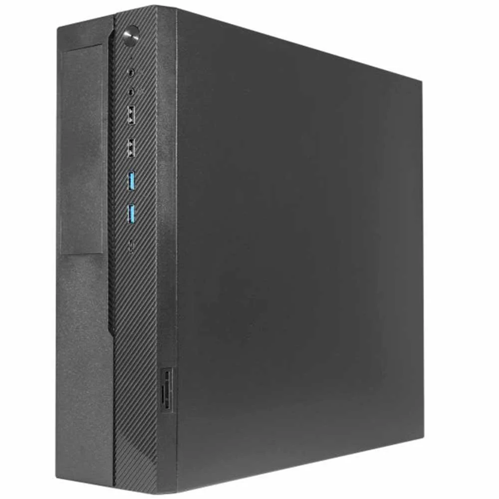 Gabinete K-mex Slim Micro Atx Gm-02td Com Fonte Ez-tfx300 80 Plus Bronze - Gm02tdxq5020b0x