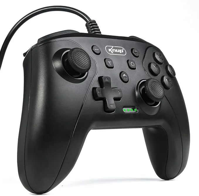 Controle Joystick Knup Kp-cn700 Compatível Com PC Nintendo Switch Ps3 Android Com Fio Usb Controle Joystick Knup Kp-cn700 Compatível Com PC Nintendo Switch Ps3 Android Com Fio Usb
