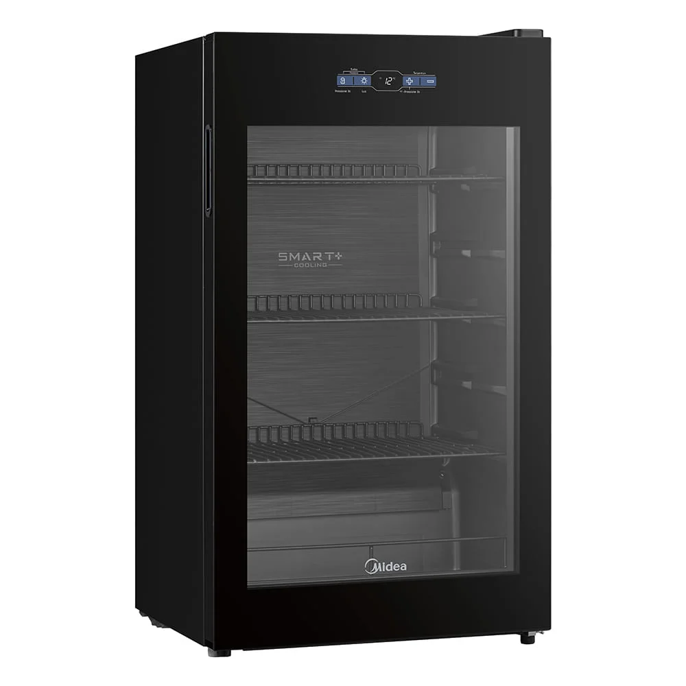 Cervejeira Midea 3 Em 1 Smart Inverter, 82 Litros De Capacidade, Preta, Bivolt - Mdrx150fgggl03 Cervejeira Midea 3 Em 1 Smart Inverter, 82 Litros De Capacidade, Preta, Bivolt - Mdrx150fgggl03