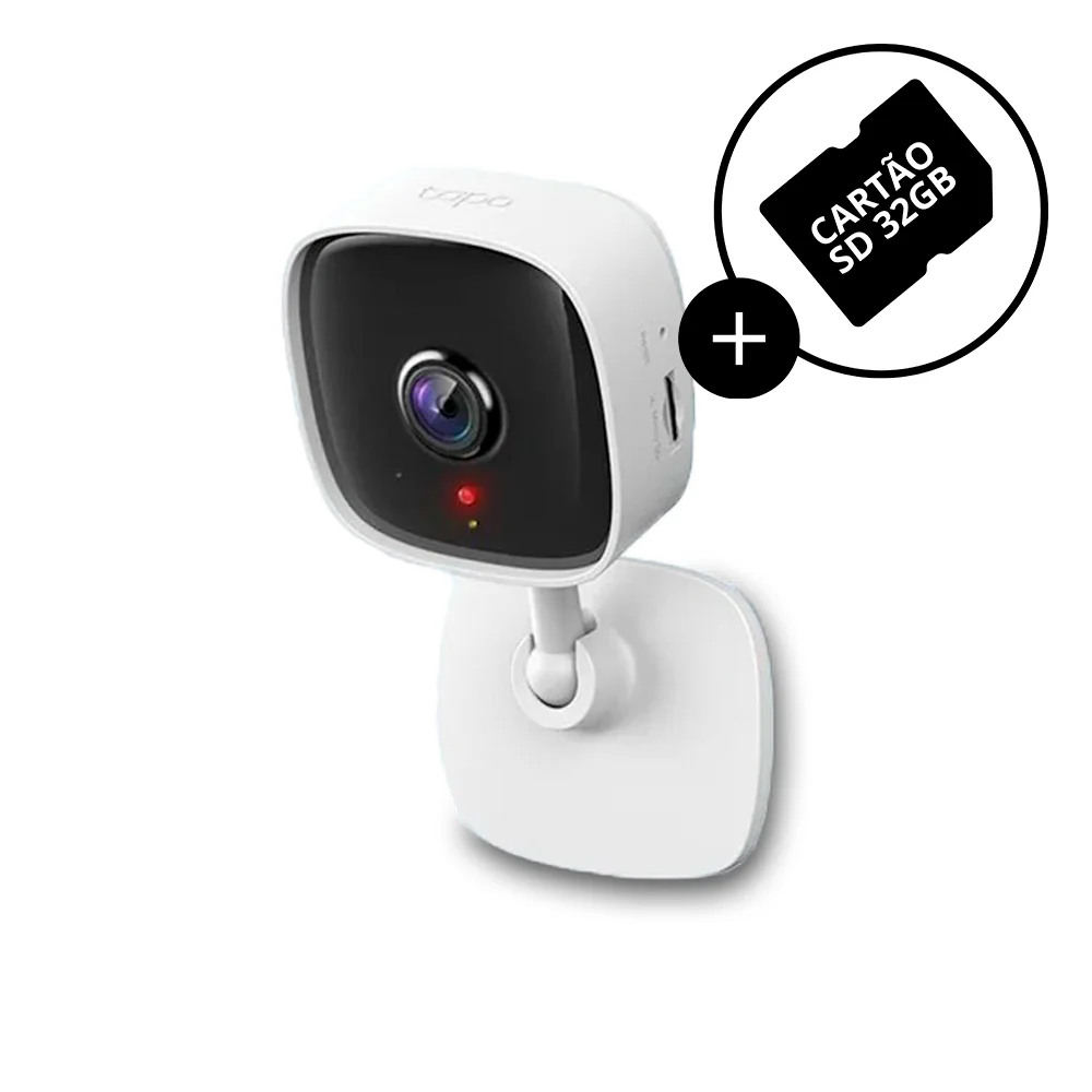 Câmera De Segurança Tapo C110 Tp-link Wi-fi Ip Smart 3mp Com Cartão 32gb