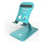 Suporte De Mesa Para Celular E Tablet Somic Tone Em Alumínio Verde Turquesa