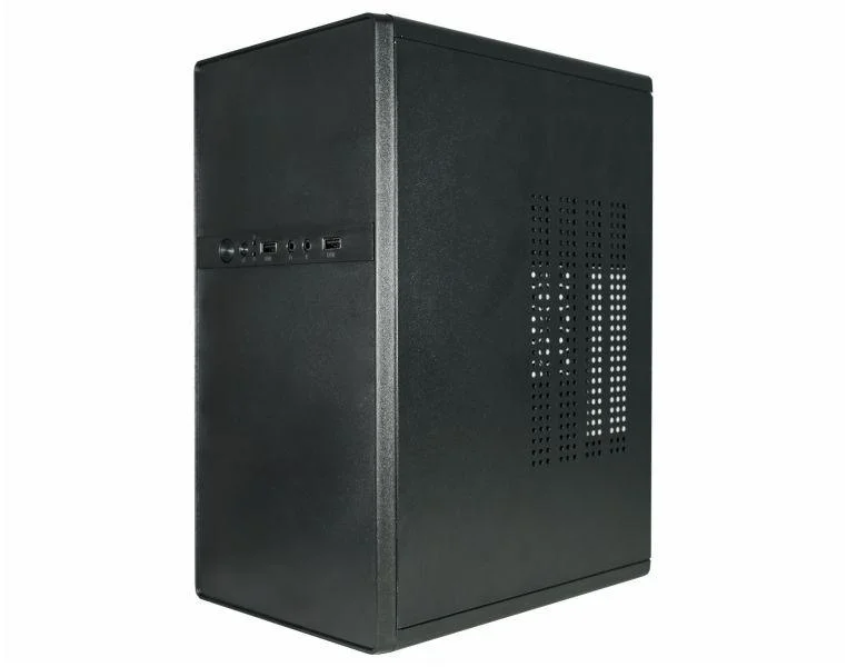 Gabinete K-mex Cm-0368 Preto Sem Fonte Micro Atx – Estrutura De Aço, Compacto E Resistente