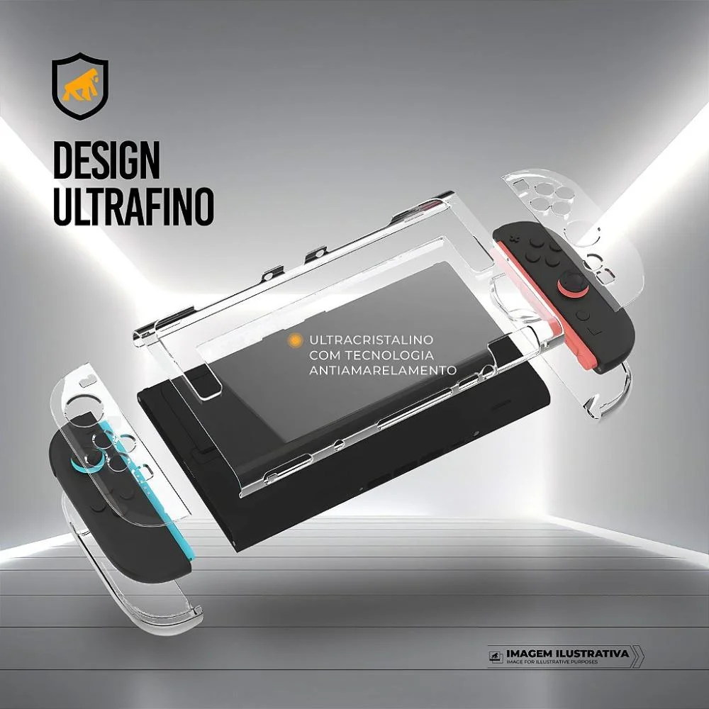 Capa Para Nintendo Switch 2 - Crystal Slim - Não Amarela - Gshield