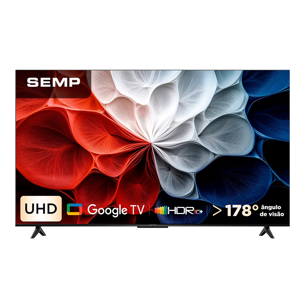 Smart TV Semp 55 Polegadas LED HVA 4K S62 WiFi Bluetooth Google TV 3 HDMI HDR10+ Dolby Audio 55S62 - view 4