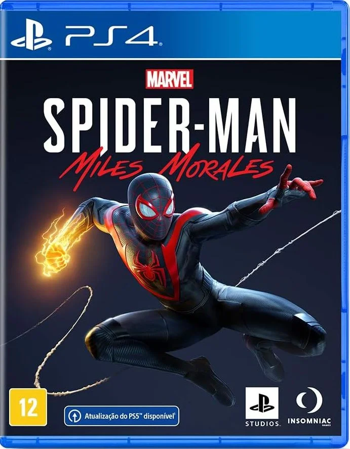Marvel’s Spider-man: Miles Morales Homem Aranha Em Mídia Física Ps4