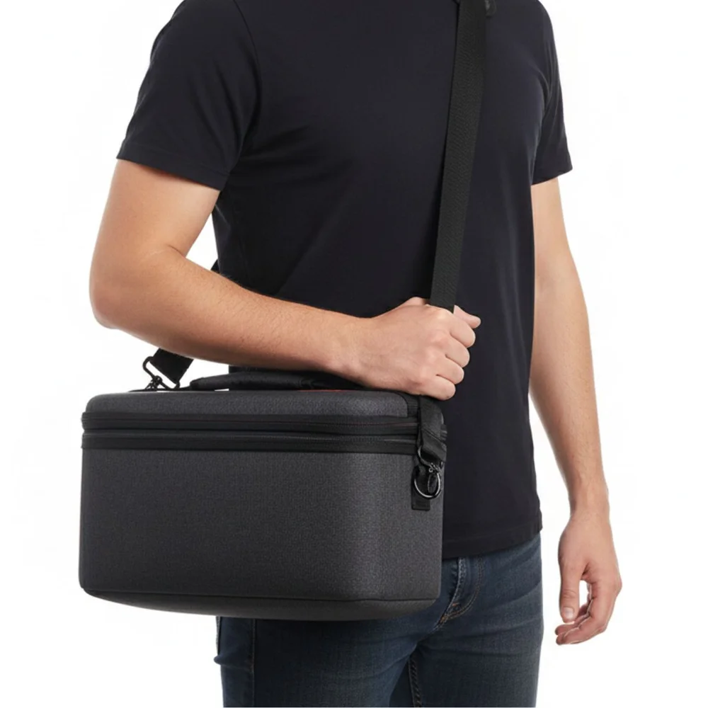 Bag Maleta Transporte Mala De Viagem + Case De Silicone Protetora + Película Vidro Para Switch 2 (azul)