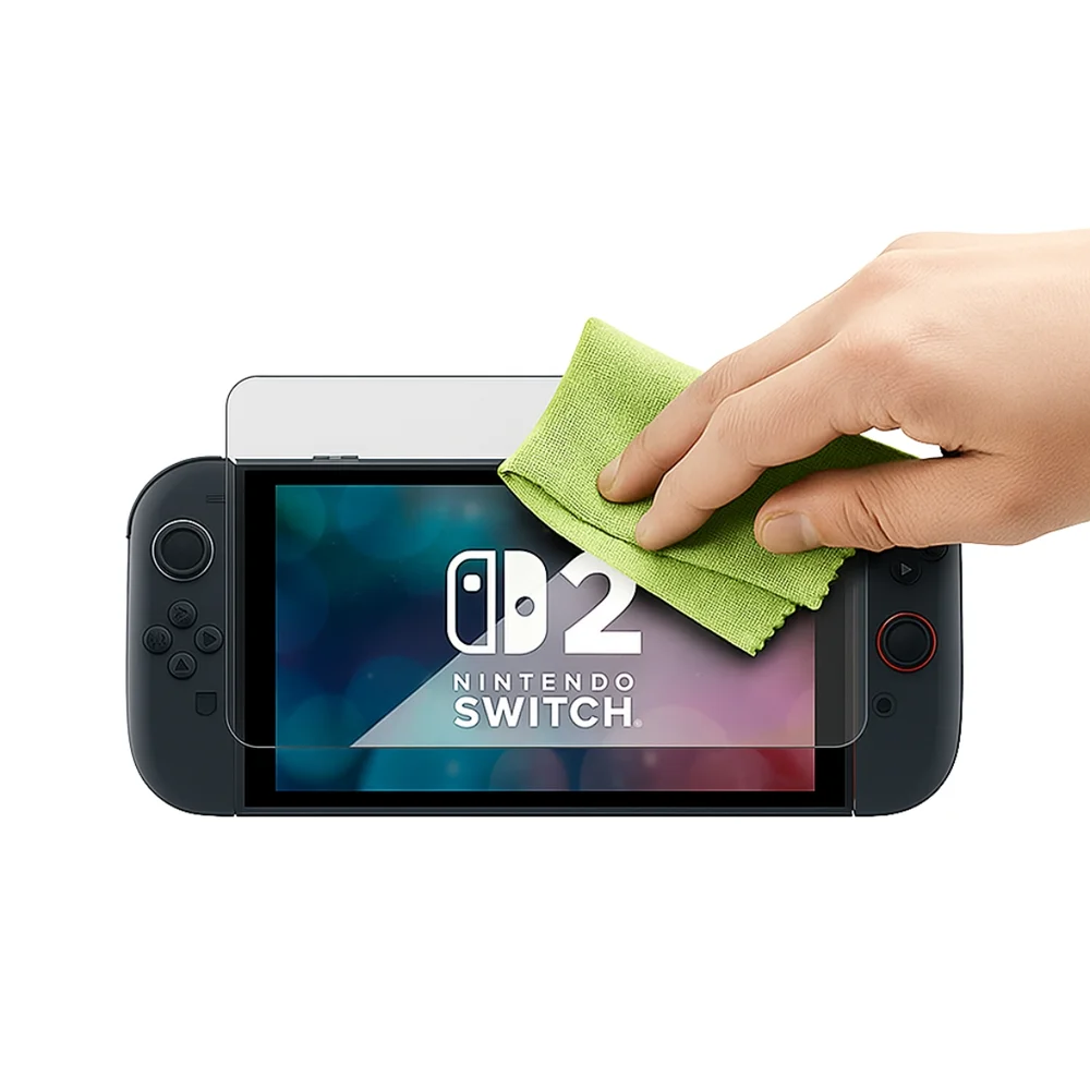 Capa De Silicone Case Antiderrapante + Película De Vidro Temperado 9h Para Switch 2 (branco)