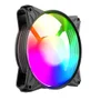 Cooler Fan ARGB Ventoinha Para Gabinete Eurus 6pin 12v Preto PC Clanm Gamer