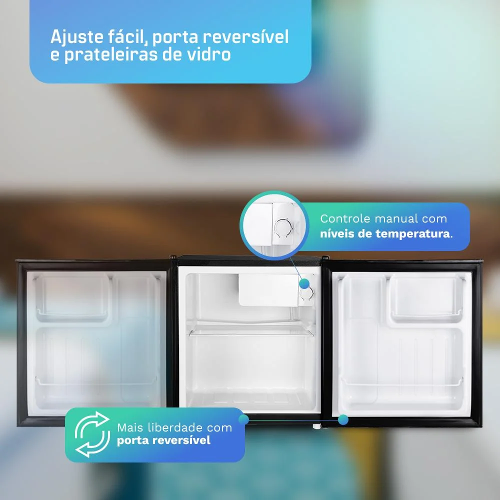 Frigobar Hq 52 Litros Preto Bc-52 Frigobar Hq 52 Litros Preto Bc-52