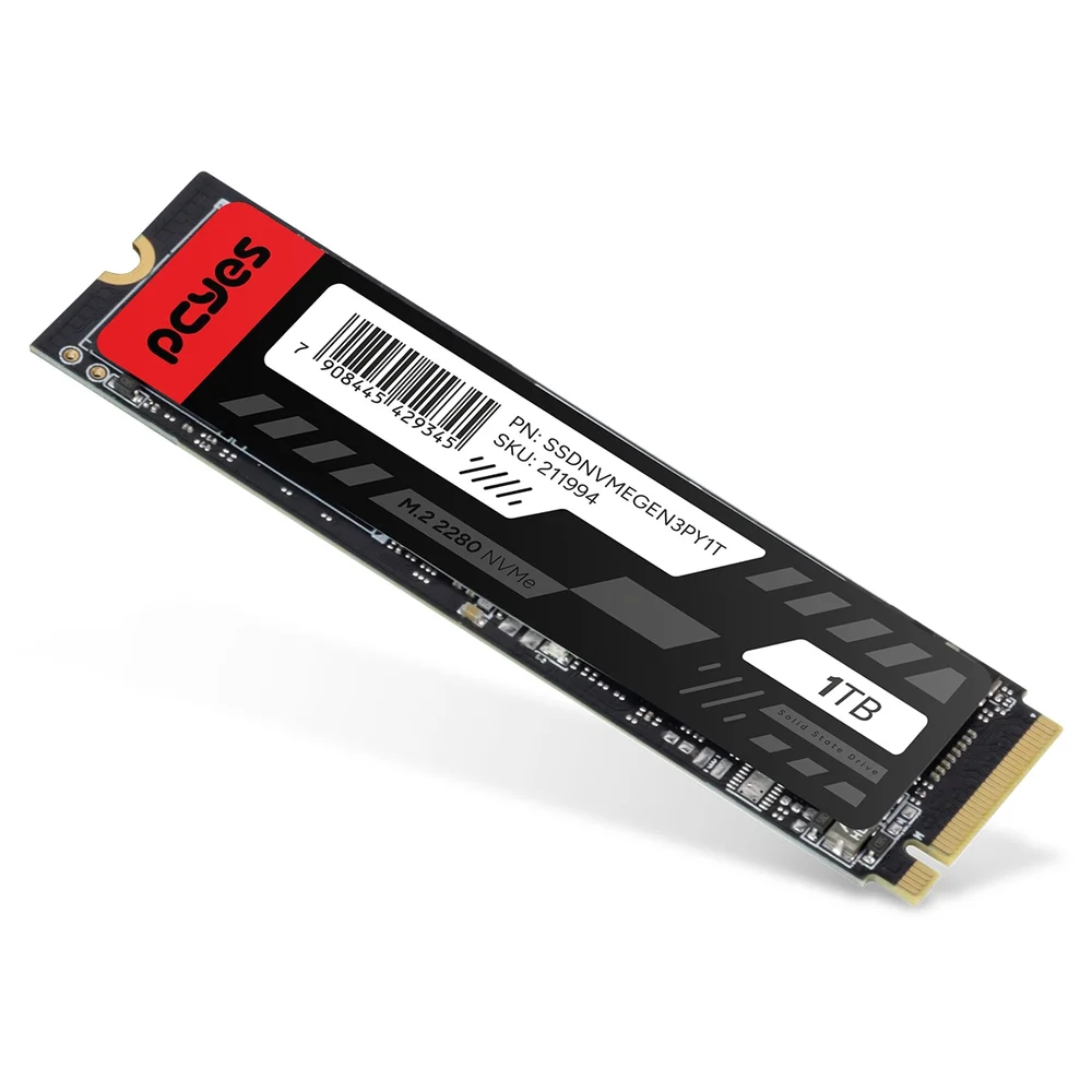 SSD PCyes 1TB M.2 2280 Nvme - Leitura 2289mb Gravação 1650mb/s SSD PCyes 1TB M.2 2280 Nvme - Leitura 2289mb Gravação 1650mb/s