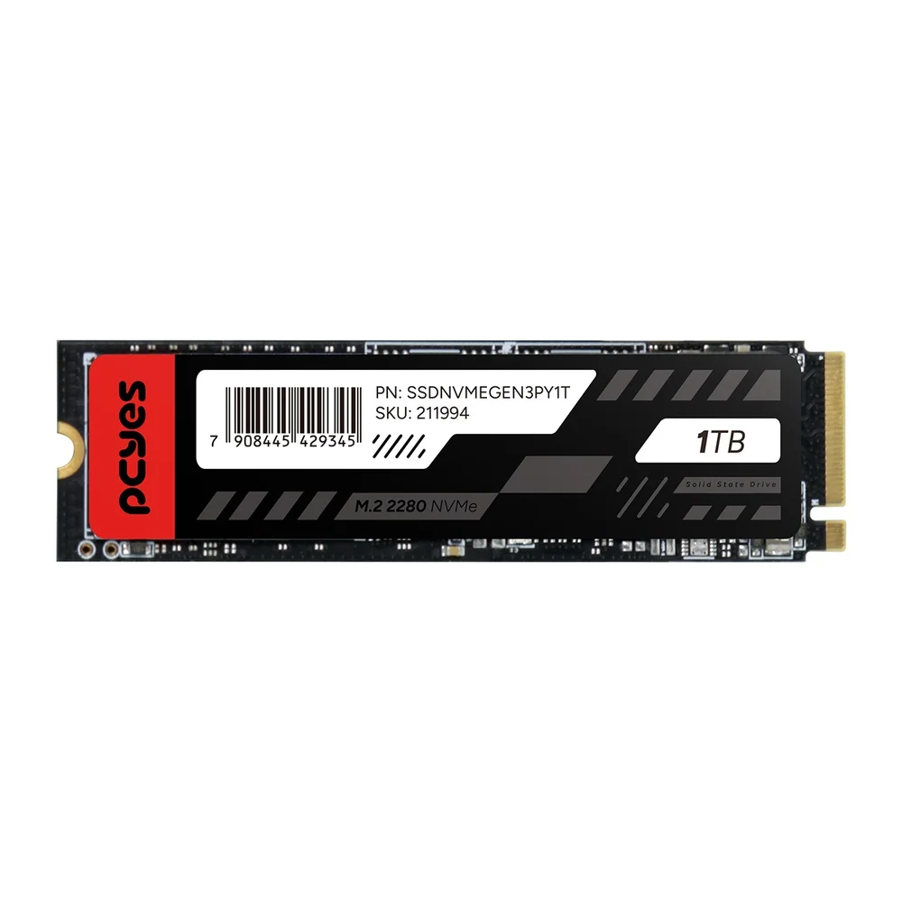 SSD PCyes 1TB M.2 2280 Nvme - Leitura 2289mb Gravação 1650mb/s SSD PCyes 1TB M.2 2280 Nvme - Leitura 2289mb Gravação 1650mb/s