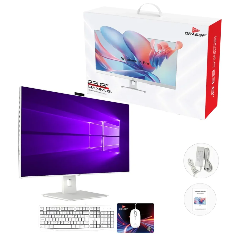 "Computador All In One 23.8"" Full Hd Intel Core i5 5300u SSD M.2 256gb, 16gb Ram Ddr3, Teclado E Mouse" em Campinas - foto 4