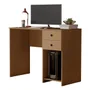 Mesa Para Computador Com Duas Gavetas E Suporte Para Cpu Escrivaninha Funcional Para Estudo E Escritório Em Mdp