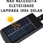 Luminária Solar LED Com Sensor De Presença E Poste De Parede - Autonomia De Até 12h, À Prova D'água, Iluminação Forte Para Áreas Externas