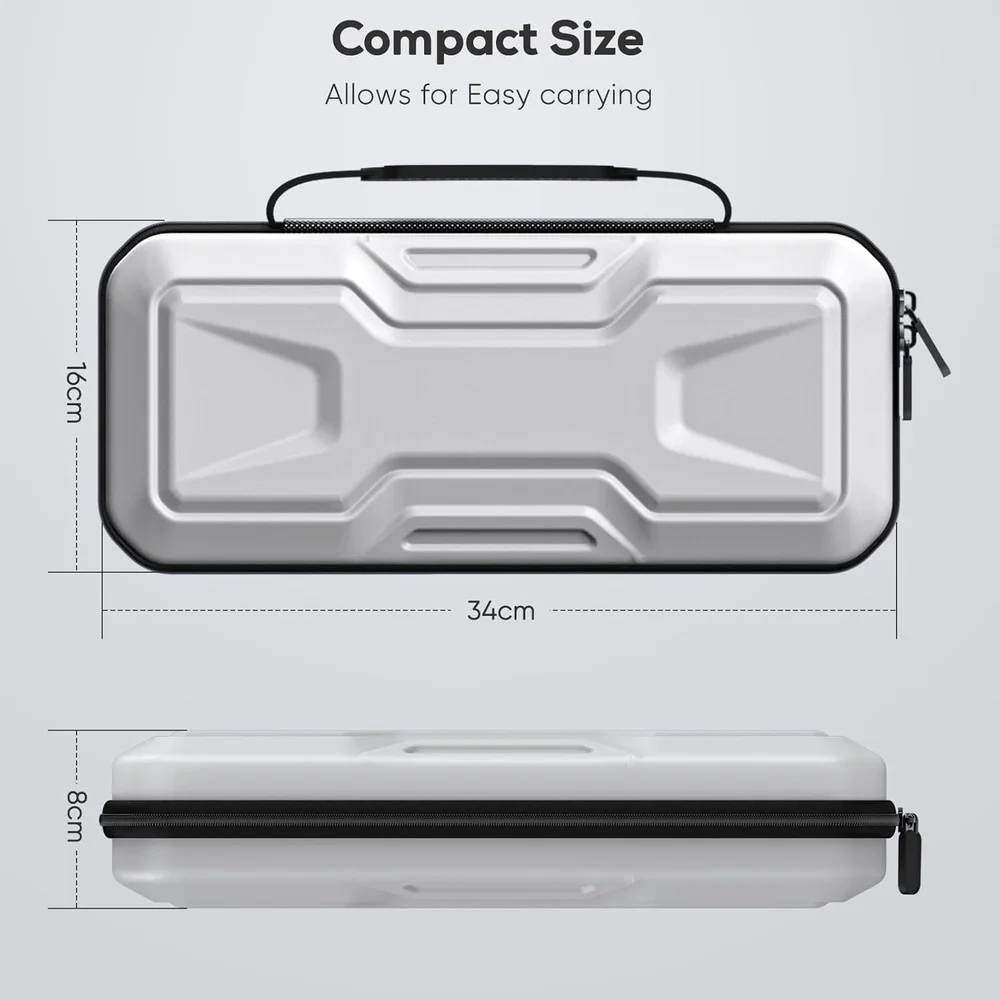 Case Bag Bolsa Estojo De Viagem E Proteção Para Playstation Portal Branco Case Bag Bolsa Estojo De Viagem E Proteção Para Playstation Portal Branco