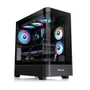 Gabinete Gamer Thermaltake View 290 Tg Mid Tower Curved Glass Com 3 Fan ARGB Preto