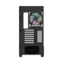 Gabinete Gamer Thermaltake View 290 Tg Mid Tower Curved Glass Com 3 Fan ARGB Preto