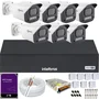 Kit 7 Câmeras Full Color C/áudio Dvr Intelbras 8ch 2TB Purple