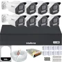 Kit 8 Câmeras Full Color C/áudio Dvr Intelbras 8ch 500gb