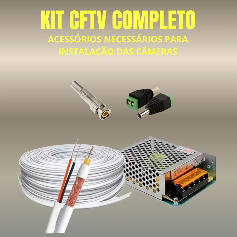 Kit 8 Câmeras Full Color C/áudio Dvr Intelbras 8ch 500gb