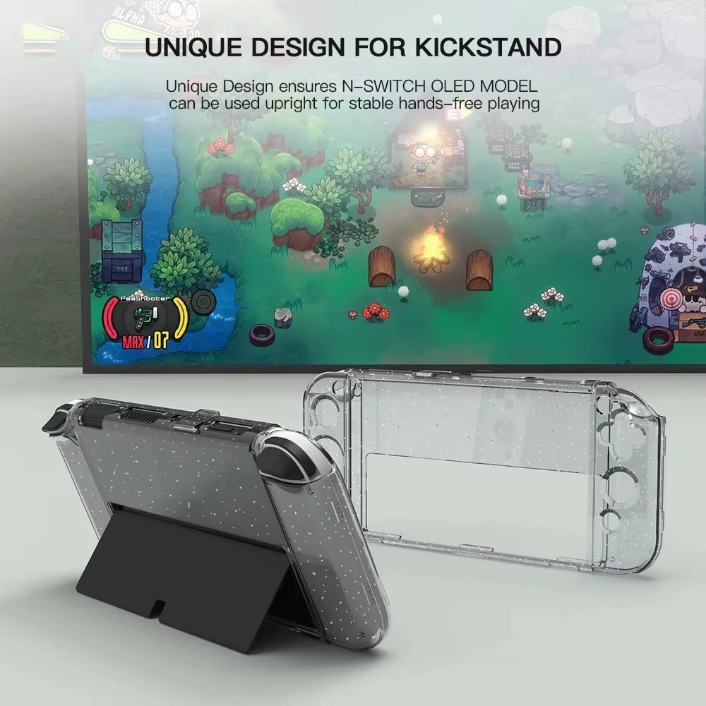 Capa Transparente Nintendo Swith OLED Proteção Acrílico Capa Transparente Nintendo Swith OLED Proteção Acrílico
