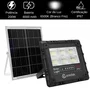 Luminária Solar 200w Bateria 6000mah, Luz 6500k Para Jardim Estacionamento E Iluminação Externas