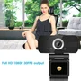Webcam Full Hd 1080p Com Microfone Para Computador E Notebook – Câmera Usb Plug & Play Com Redução De Ruído E Suporte Ajustável Para Aulas Online, Reuniões E Home Office
