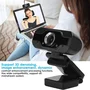 Webcam Full Hd 1080p Com Microfone Para Computador E Notebook – Câmera Usb Plug & Play Com Redução De Ruído E Suporte Ajustável Para Aulas Online, Reuniões E Home Office