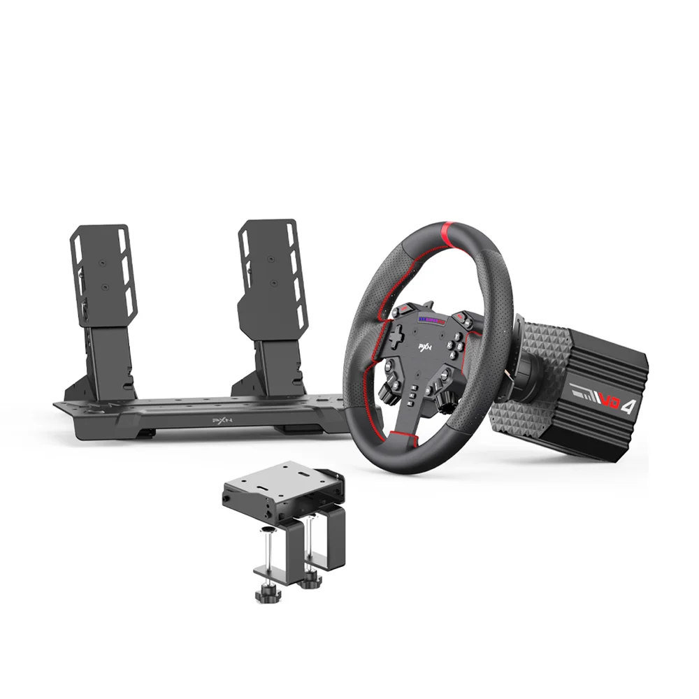 Volante Gamer Simulador Pxn Vd4 Bundle Pedais Torque Realista 4nm
