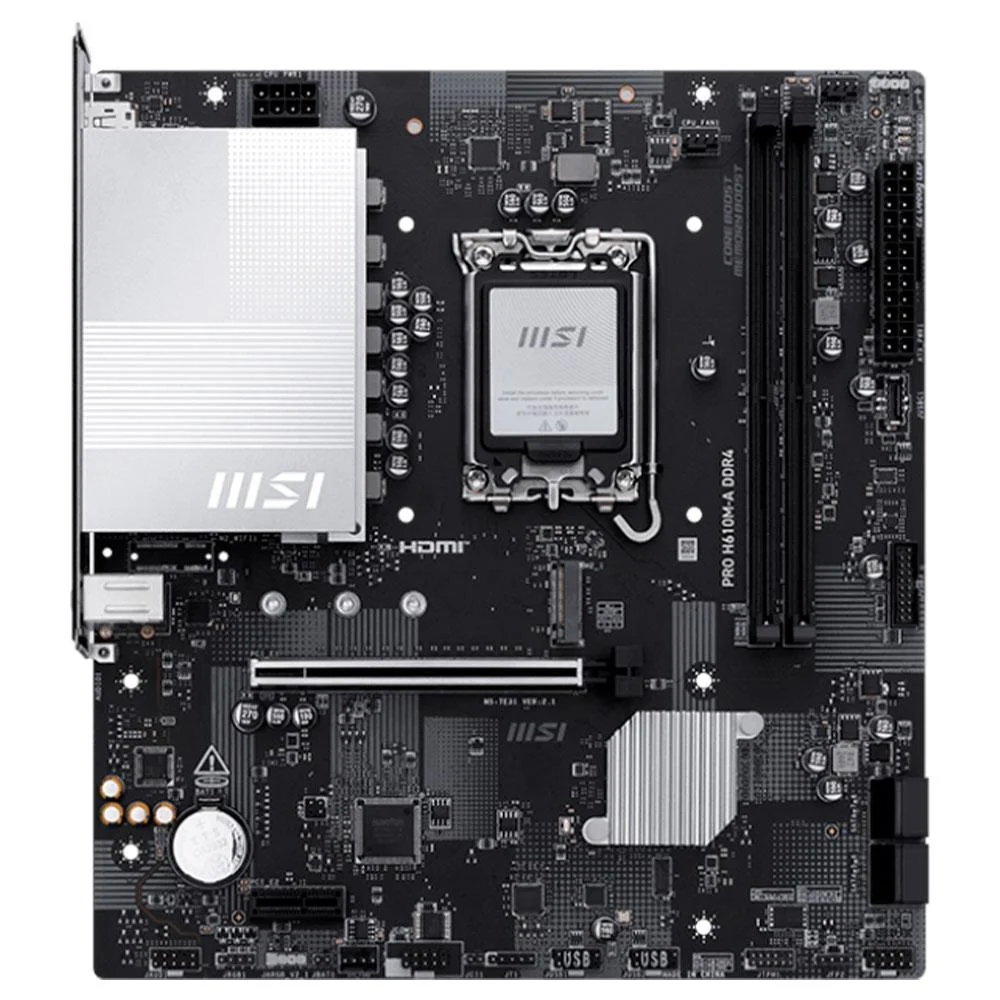 Placa Mae Msi Pro H610m-a Ddr4 LGA 1700 12 13 E 14 Geracao