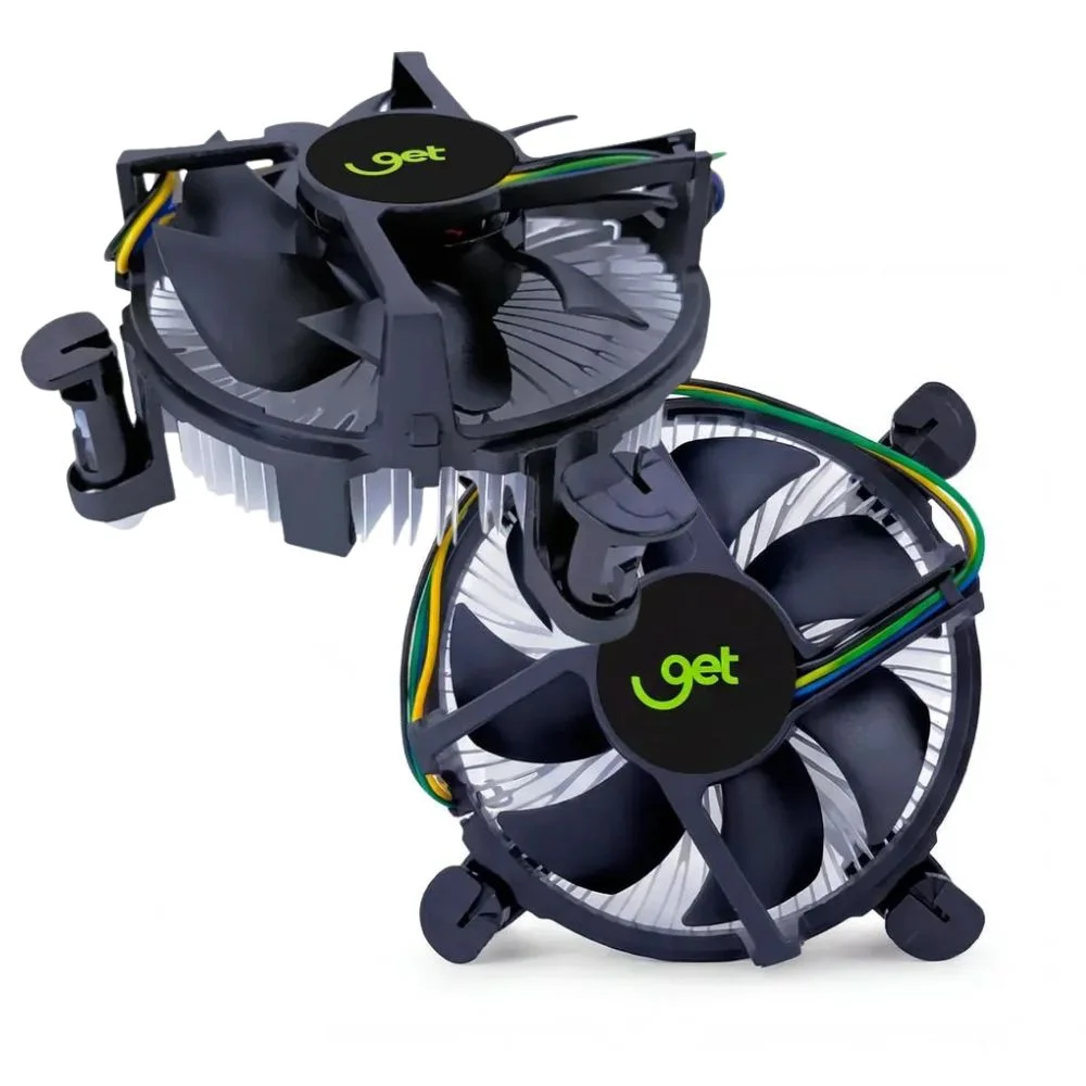 Cooler Para Processador Get, Socket Intel LGA 1150/1151/1155/1156/1700, Conector 4 Pinos, 2400 Rpm - 72331 Cooler Para Processador Get, Socket Intel LGA 1150/1151/1155/1156/1700, Conector 4 Pinos, 2400 Rpm - 72331