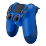 Controle Sem Fio Compatível Com Play4 Ps4 Playstation 4 / Slim / Pro / PC E Smart Tvs Samsung Wave Blue